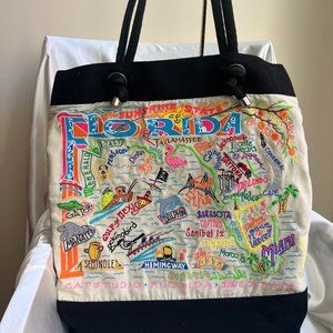 Rare Catstudio Embroidered Florida Tote